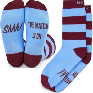 Football Fan Lounge Socks – Great Gift For Football Fans – ‘Shhh! The Match Is On’