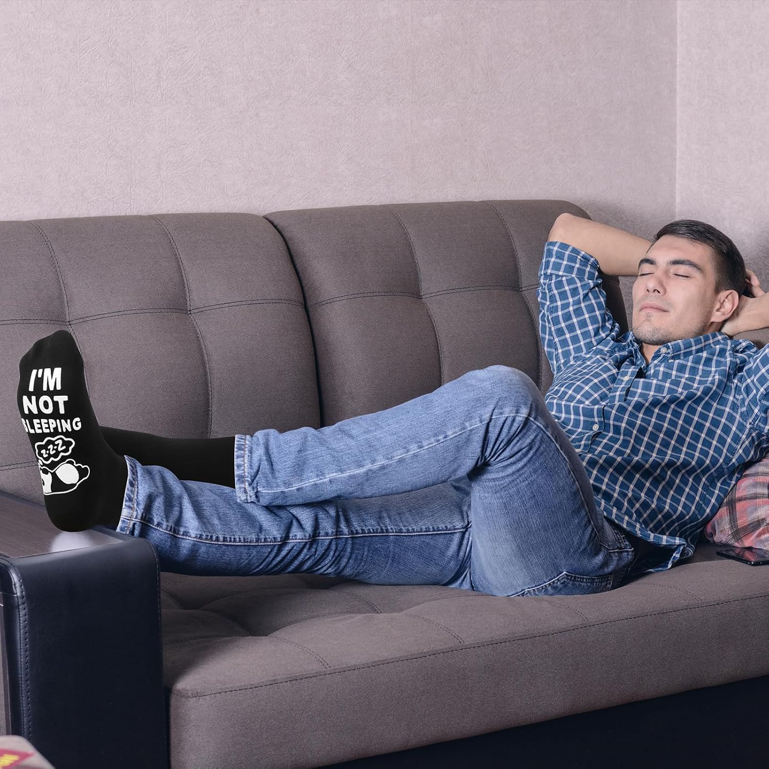 Novelty Socks Gift for Men Dad Funny Dad Socks 9-11 Non-slip Cotton Novelty Birthday Gifts for Grandad Husband Boyfriend from Daughter/Son/Wife - Image 5