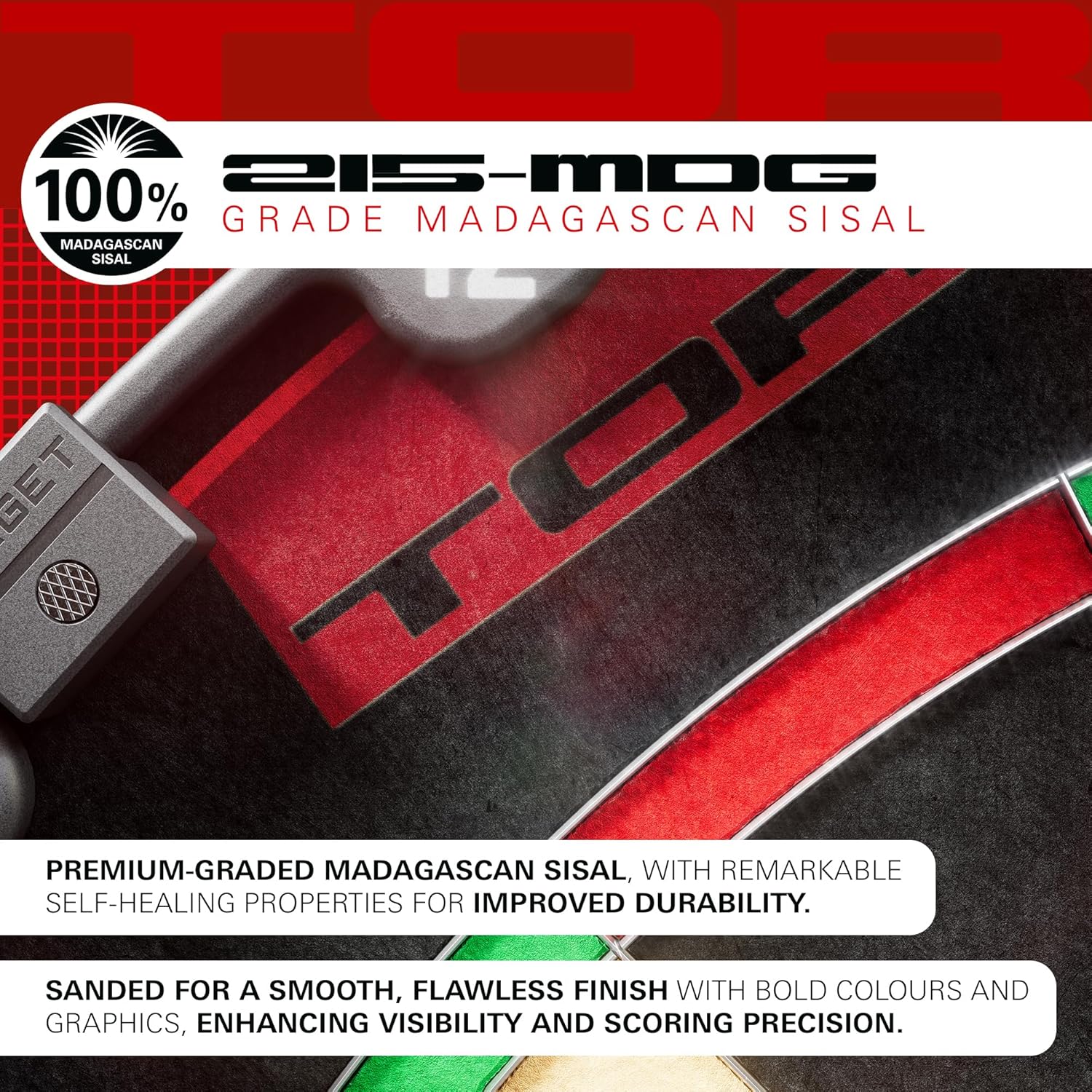 Target Darts TOR Dartboard & Dart Board Bundles | Competition Standard Steel Tip Board with Fixing Kit | Also Available: Special Edition Luke “The Nuke” Littler Board and Surround or Star Wars Galaxy - Image 2