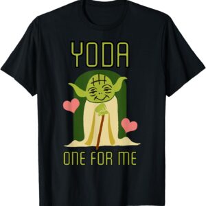 Star Wars Yoda One For Me Cute Matching Valentine’s Day T-Shirt