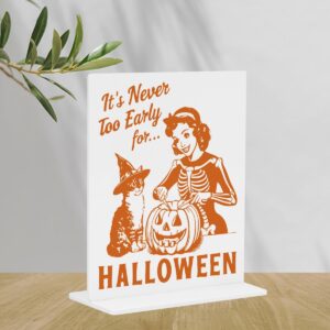 Funny Office Home Decor – Quirky Acrylic Plaque for Office & Home, Lighthearted Gag Gifts for Women Men, Sleek Interior Accent, Delightful Gift Option, 4 × 4.7 Inches