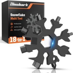 Hinshark Valentines Gifts for Him, 18-in-1 Snowflake Multi Tool, Gifts for Men Him Dad, Dad Birthday Gadgets Mens Gifts for Men, Mens Valentines Gifts, Easter Gifts for Adults, Father’s Day Gifts