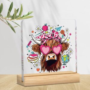 Funny Office Home Decor Gag Gifts for Women Men – Playful Acrylic Shelf Sign, Humorous Workspace Decor, Lighthearted Room Accent, Quirky Tabletop Art 4 × 4 Inches