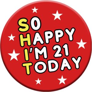 Birthday Badge 76mm With Metal Back
